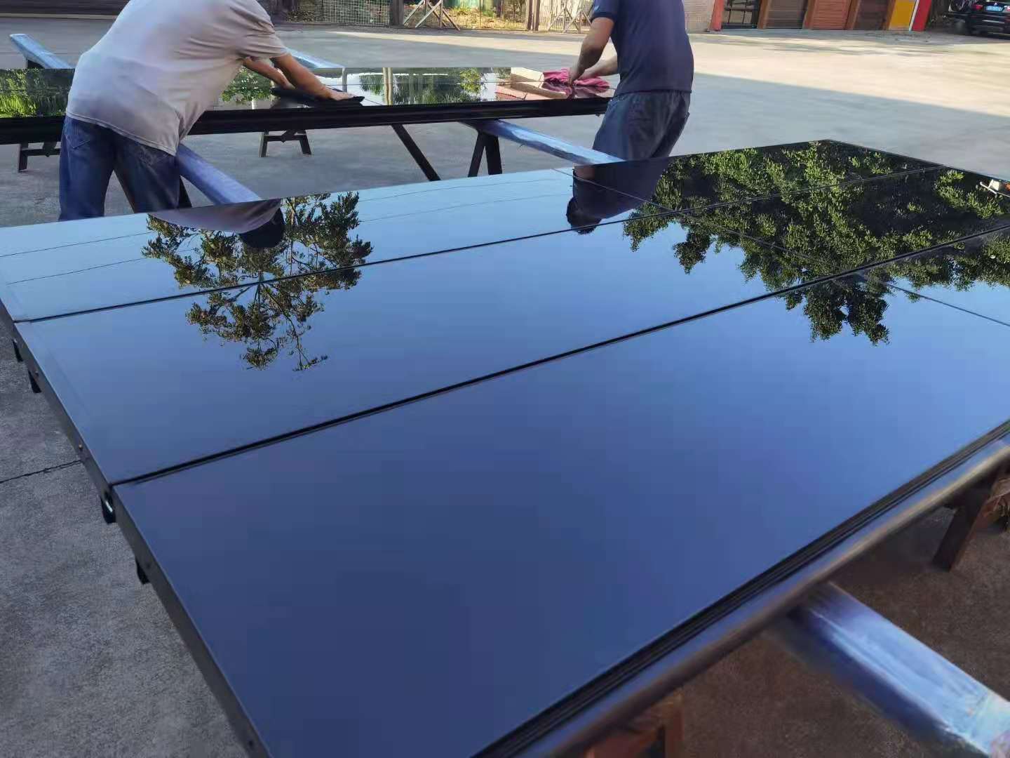 frameless garage door