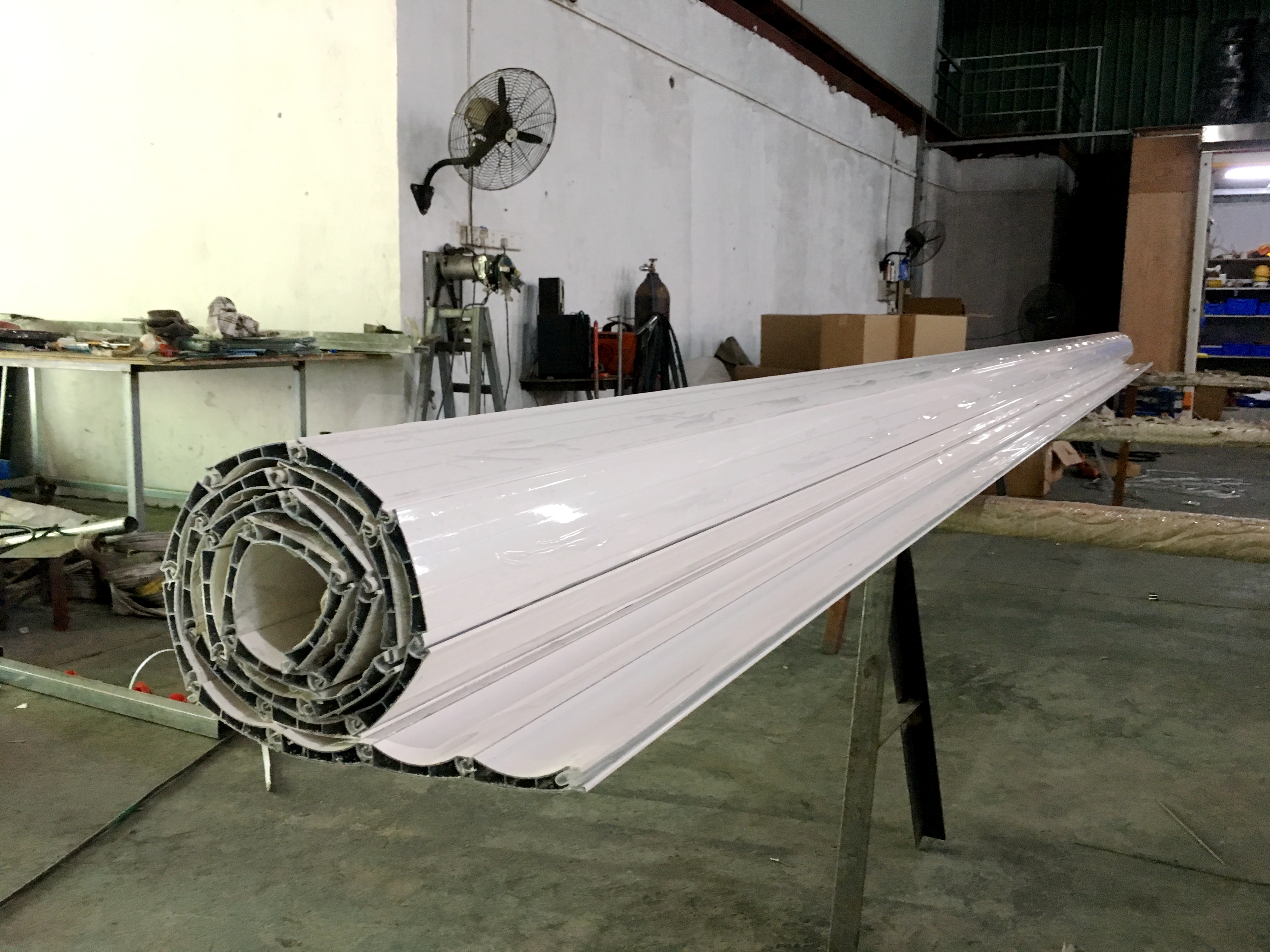 Alumimum roller garage door production 1