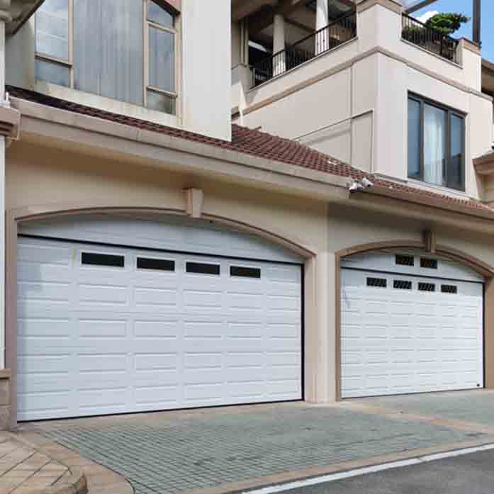 Leading Manufacturer of Automatic Aluminum Garage Door in China / Electrical Aluminum sectional Garage Door / Remote Control Aluminum sectional Garage Door