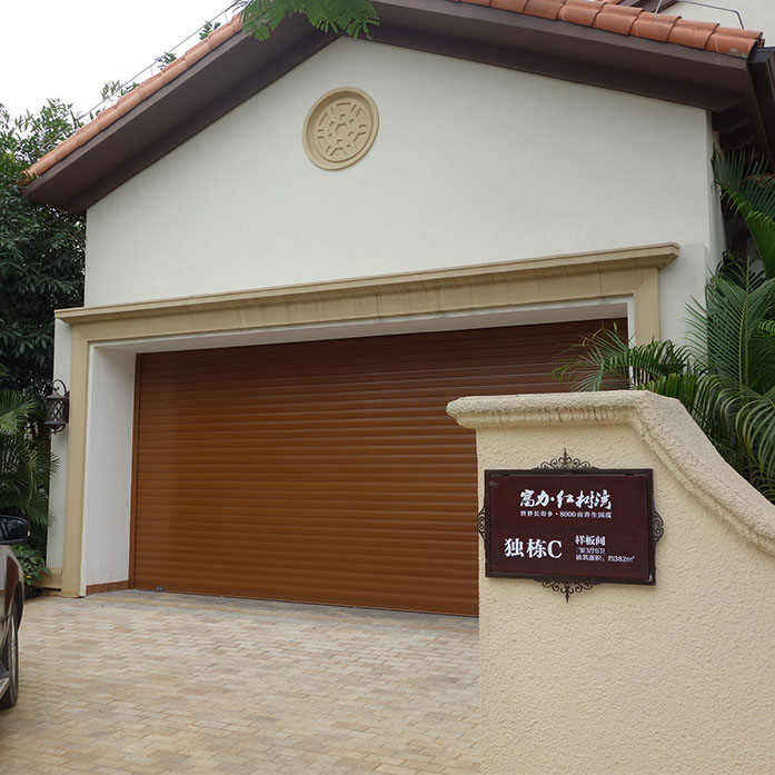 Material of Aluminum alloy Sense of luxury Insulated Roller Garage door for Warehouse or Residential Garage Door